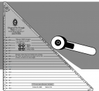 Marti Mitchell -Triangle Ruler 6 - 16 Inch